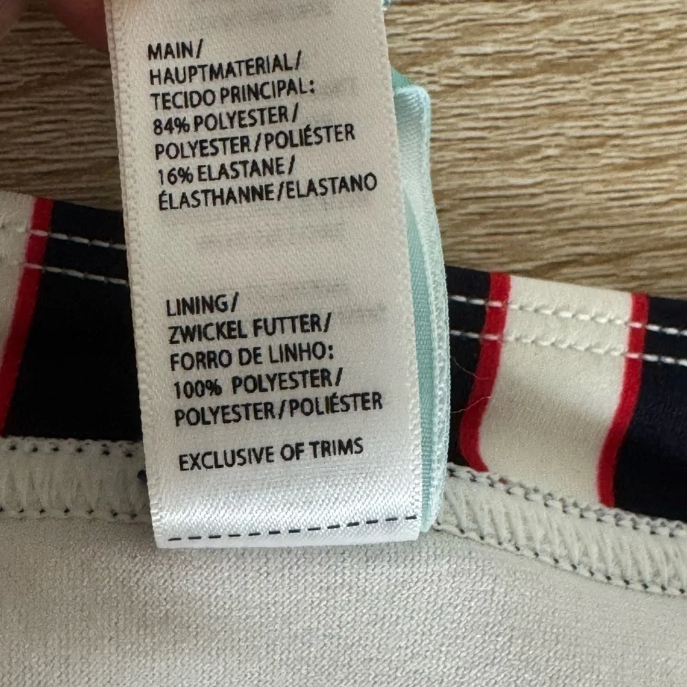 Panache Swim Size L Navy Stripe Lucille Classic Pant